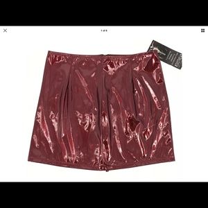 Lip Service Cranberry Skirt